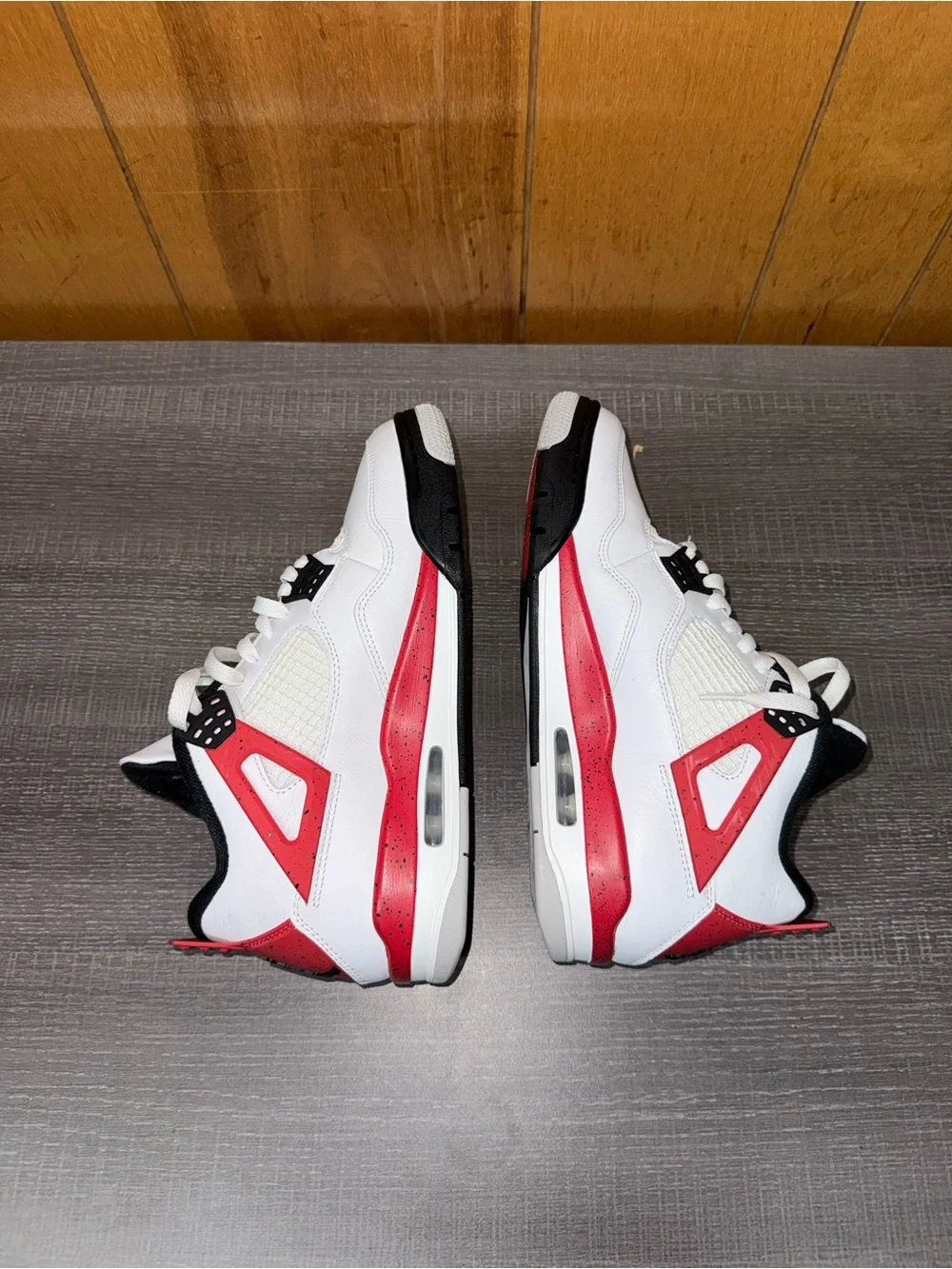 Jordan White Red Black Retro Basketball Sneakers